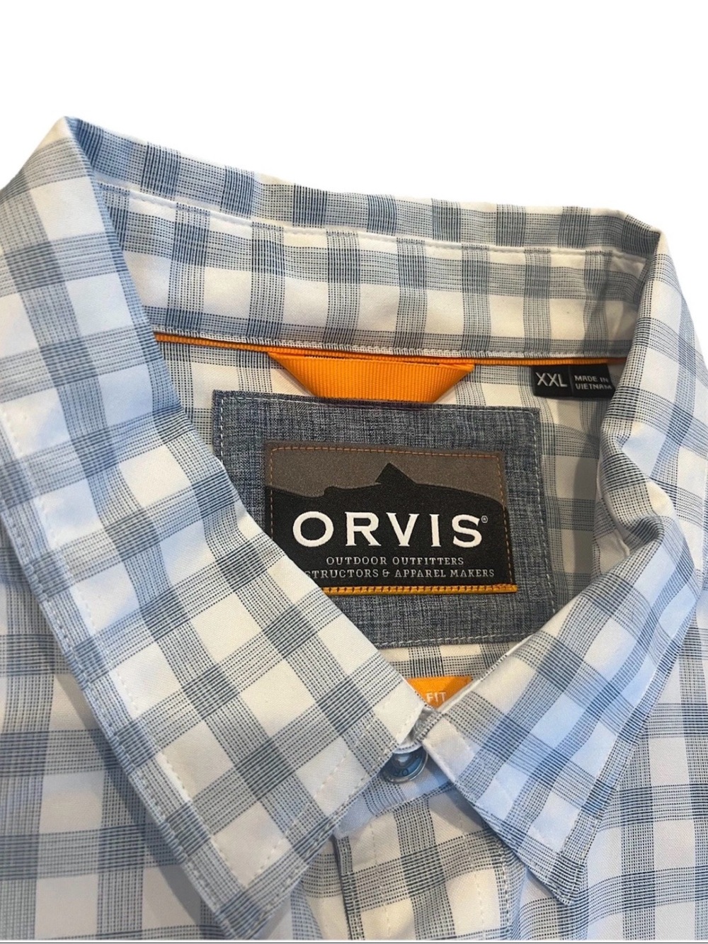 Orvis Men’s Long Sleeve River Guide 2.0 XXL Shirt Fishing Hiking NWOT UPF 30